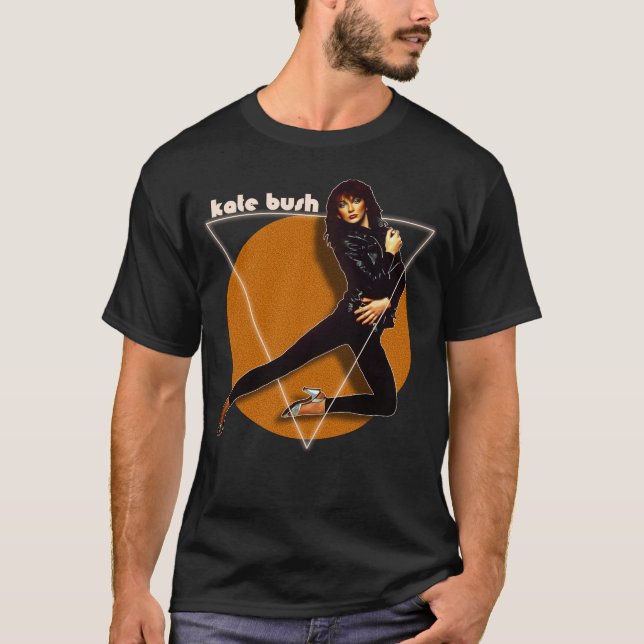 Kate Bush 80-tal Stil Music Singer Tribute T Shirt (Framsida)