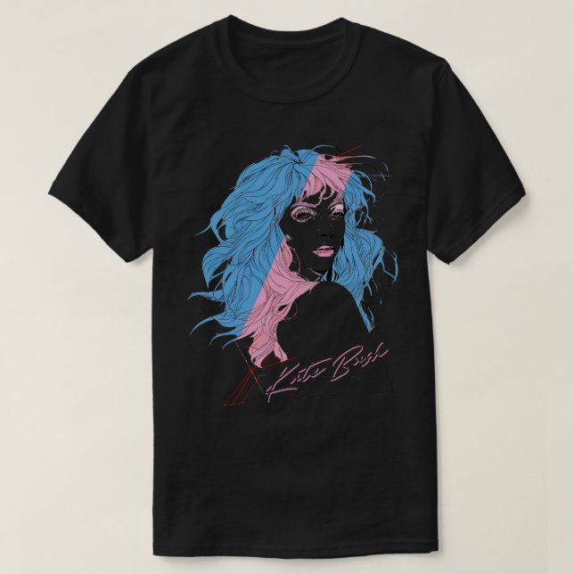 Kate Bush 80-talets Stil Original Design T Shirt (Design framsida)