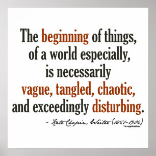 Kate Chopin citationstecken Poster