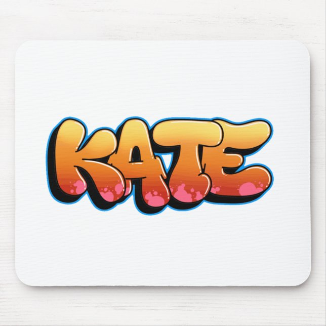 Kate Graffiti Stil Merch! Anpassat namn Kate Musmatta (Framsidan)