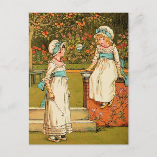 Kate Greenaway: Bubbles Vykort