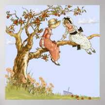Kate Greenaway, flickor i Apple Träd, Remake