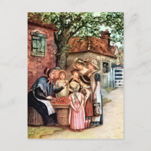 Kate Greenaway: Körsbärskvinnan Vykort