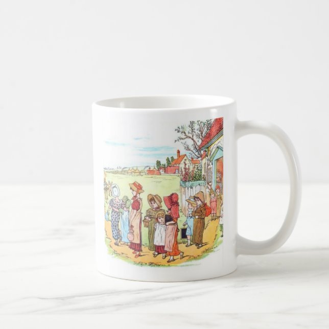 Kate Greenaway & Plutarch citationsteckenlärare Kaffemugg (Höger)