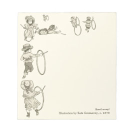 Kate Greenaway Ring: rullbarn Bort med dig Anteckningsblock