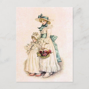 Kate Greenaway: Sisters Vykort