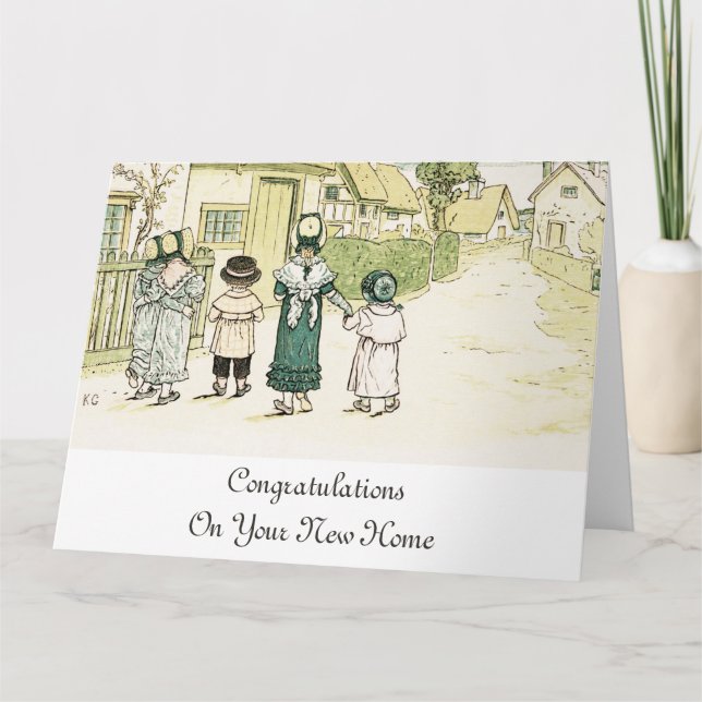 Kate Greenaway: Under Windows Big Greeting Card Kort (Framsida)