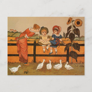 Kate Greenaway, Viktorianska kvinnliga barn ankor Vykort