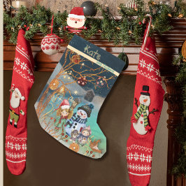 Kate kärlek jul Blue Liten Julstrumpa