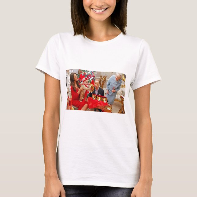 Kate Middleton Prince George jul T-shirt (Framsida)