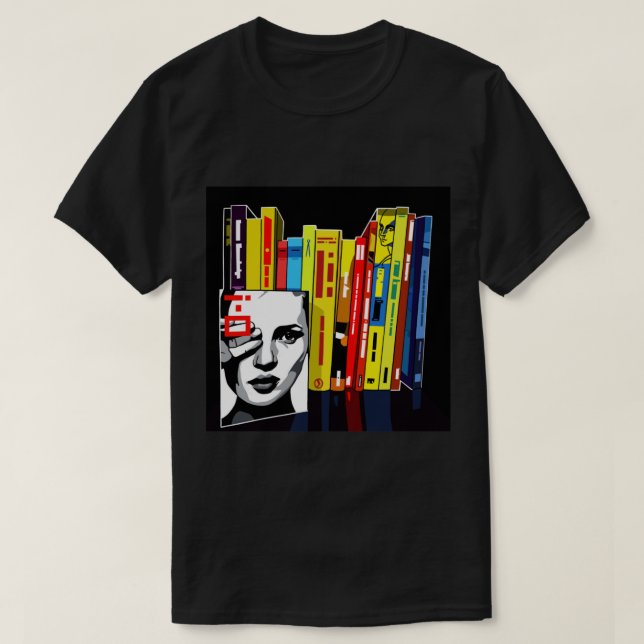 Kate Moss Bok Shelf T Shirt (Design framsida)
