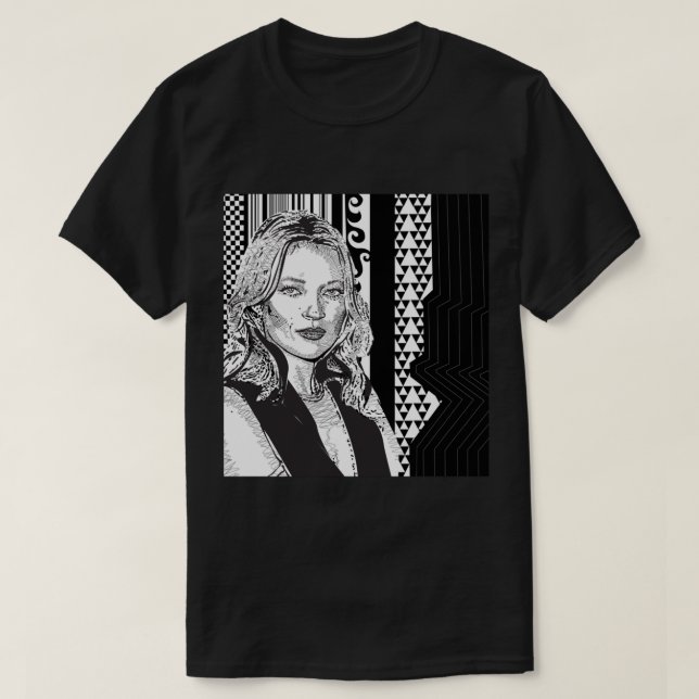Kate Moss Icon Art T Shirt (Design framsida)