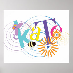Kate Poster, vit bakgrund Poster