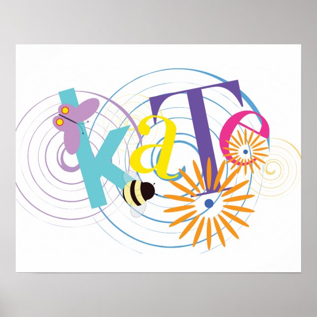 Kate Poster, vit bakgrund Poster (Framsidan)