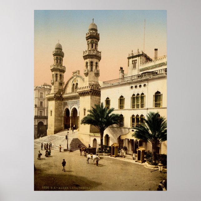 Katedral Algiers Algeriet Poster (Framsidan)