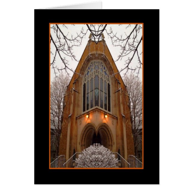 Katedral för upplysningskort hälsningskort (Framsidan)