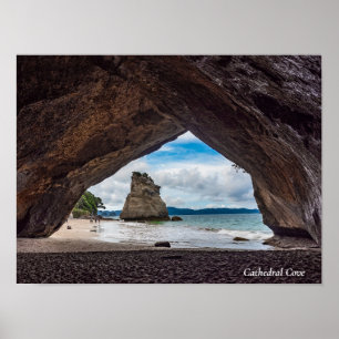 Katedral, havsreservat Whanganui-A-Hei Poster