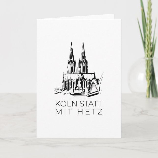 Katedral i Köln Kort (Framsida)