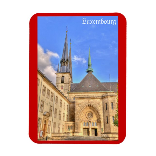 Katedral i Luxemburg Magnet (Vertikal)