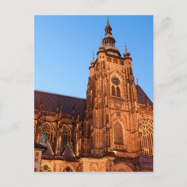 Katedral i Prag Vykort (Framsida)