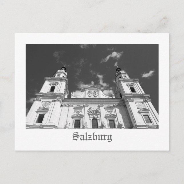 Katedral i Salzburg Vykort (Framsida)