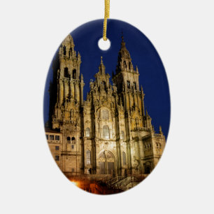 Katedral i Santiago de Compostela Julgransprydnad Keramik