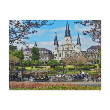 Katedral, Jackson Square, New Orleans Poster