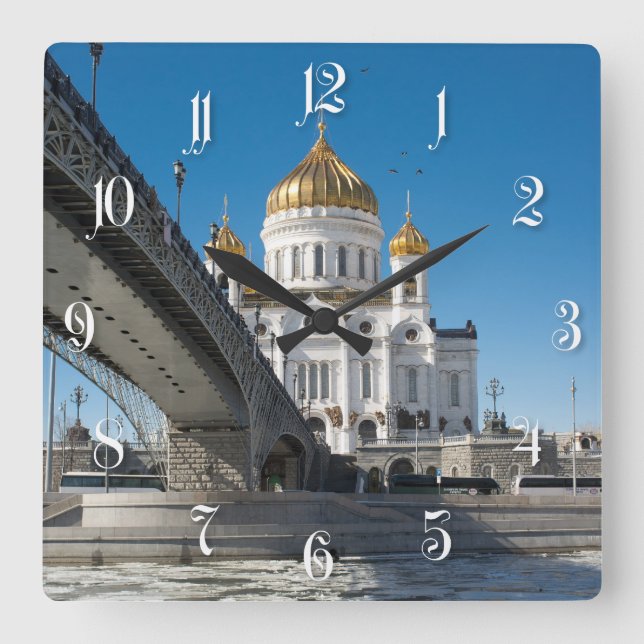 Katedral Kristus, Savior i Moskva Fyrkantig Klocka (Framsida)