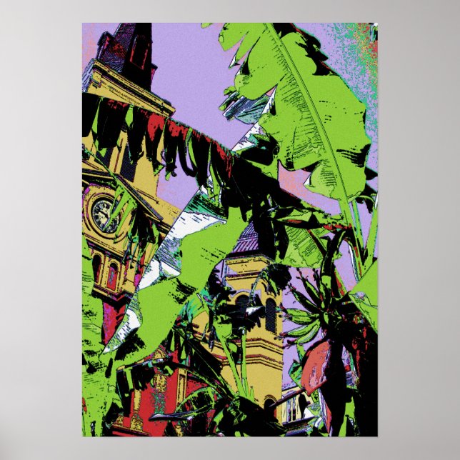 Katedral och Banana Träd Poster (Framsidan)