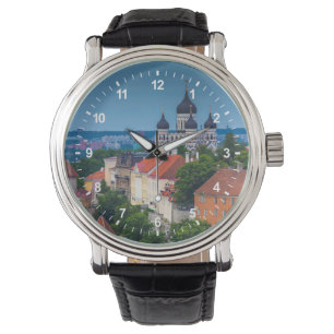 Katedral och Cityscape Estland Armbandsur