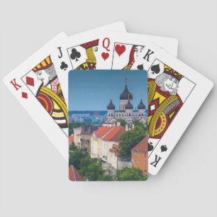 Katedral och Cityscape Estland Casinokort