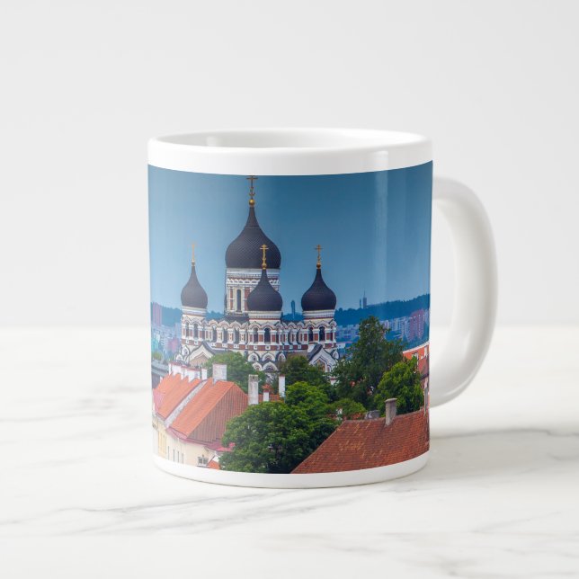 Katedral och Cityscape| Estland Jumbo Mugg (Framsida höger)