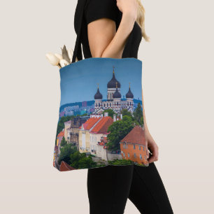 Katedral och Cityscape Estland Tygkasse