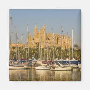 Katedral och marina, Palma, Mallorca, Spanien 2 Magnet