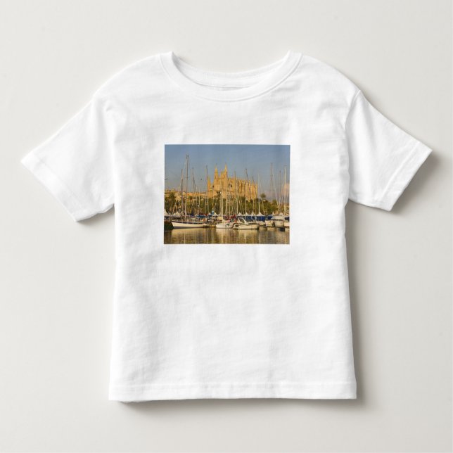 Katedral och marina, Palma, Mallorca, Spanien 2 T-shirt (Framsida)