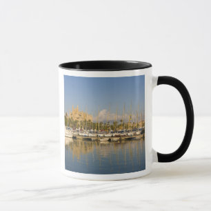 Katedral och marina, Palma, Mallorca, Spanien Mugg