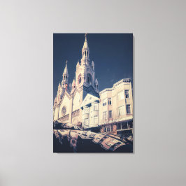 Katedral och stadsbild canvastryck
