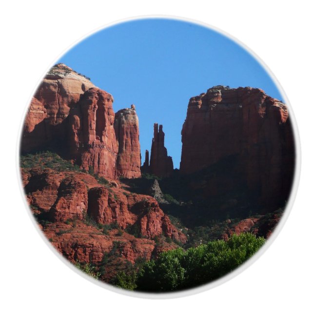 Katedral Sten i Sedona Arizona Monument Knopp (Framsidan)