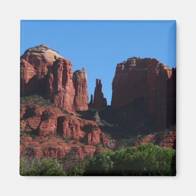 Katedral Sten i Sedona Arizona Monument Magnet (Framsidan)