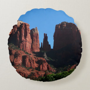 Katedral Sten i Sedona Arizona Monument Rund Kudde