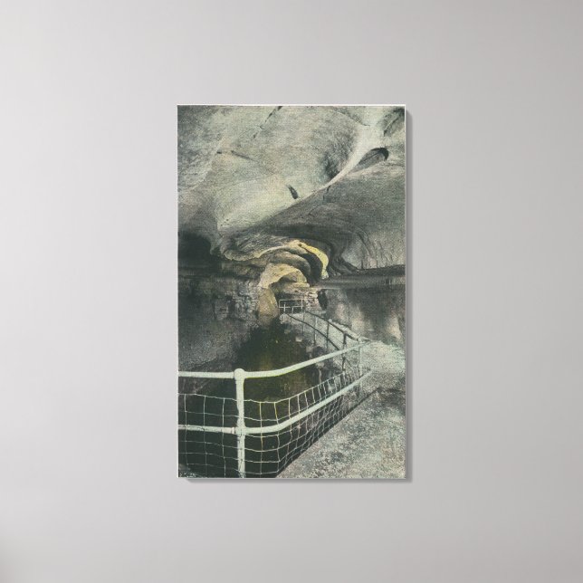 Katedralarkitektur i Bassäng av Siloam Canvastryck (Framsida)