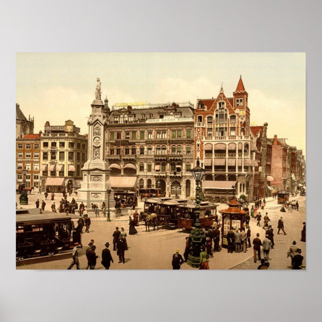 Katedralen, Amsterdam, Nederländerna, Vintage Poster (Framsidan)