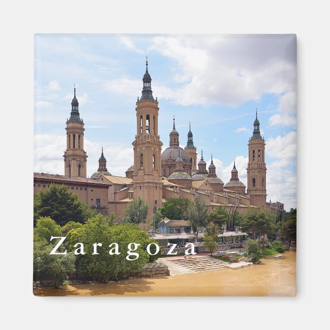 Katedralen Dam i Pillar och Ebro. Magnet (Framsidan)