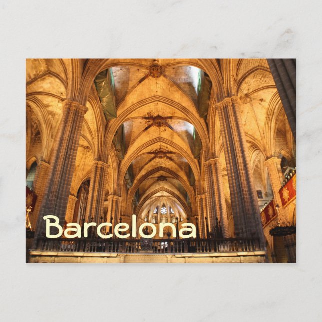 Katedralen i Heligan Kor och Saint Eulalia Vykort (Framsida)