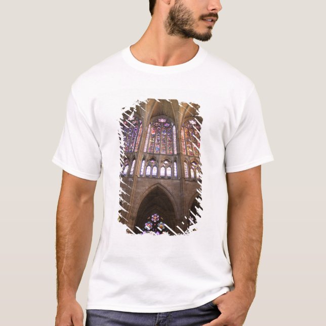 Katedralen i Leon, invändiga glasmålningar Tee Shirt (Framsida)