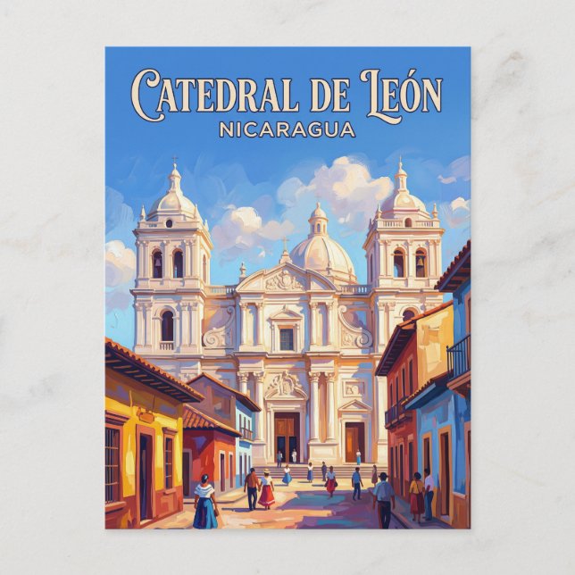 Katedralen i León Nicaragua Vykort (Framsida)