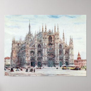 Katedralen i Milano Poster
