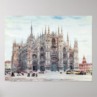Katedralen i Milano Poster