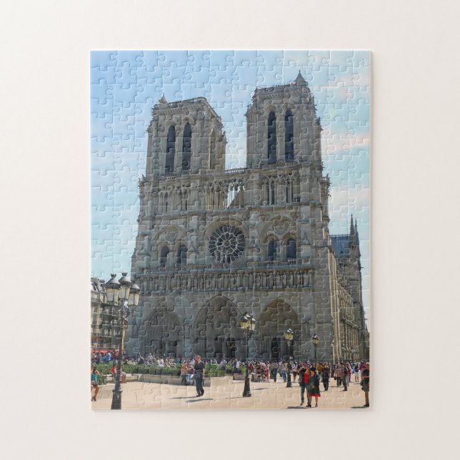 Katedralen i Notre Dame i Paris Pussel (Vertikal)