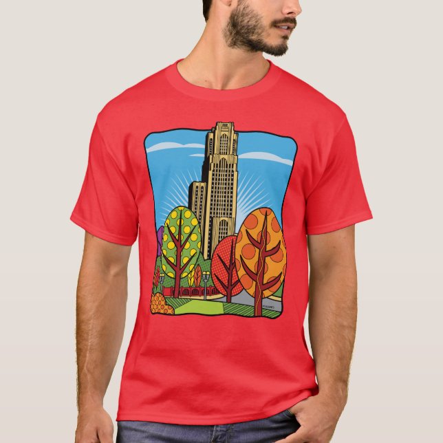 Katedralen i Pittsburgh T Shirt (Framsida)